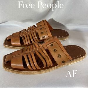 FREE PEOPLE ANGLER FLATS BROWN NEW